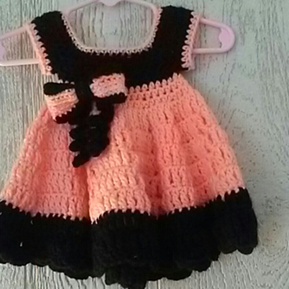 Baby crochet dress